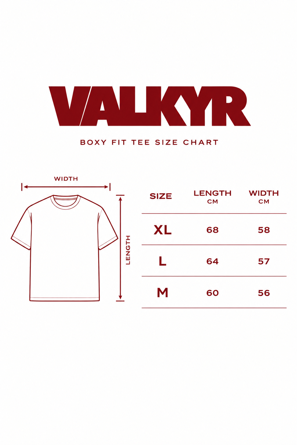 VALKYR Basic boxy fit Tee